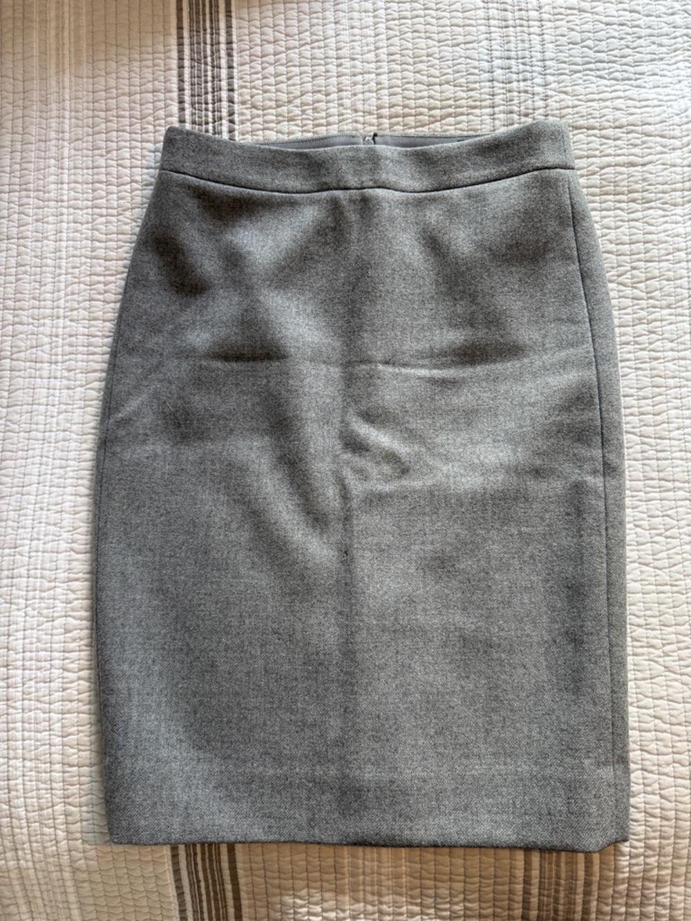 JCrew Women's Gray Wool-Blend Pencil Skirt 00